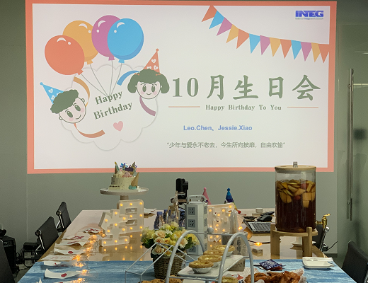 Birthday party in October